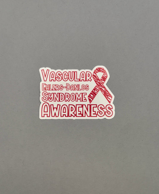 Vascular Ehlers–Danlos syndrome Awareness with Ribbon Sticker