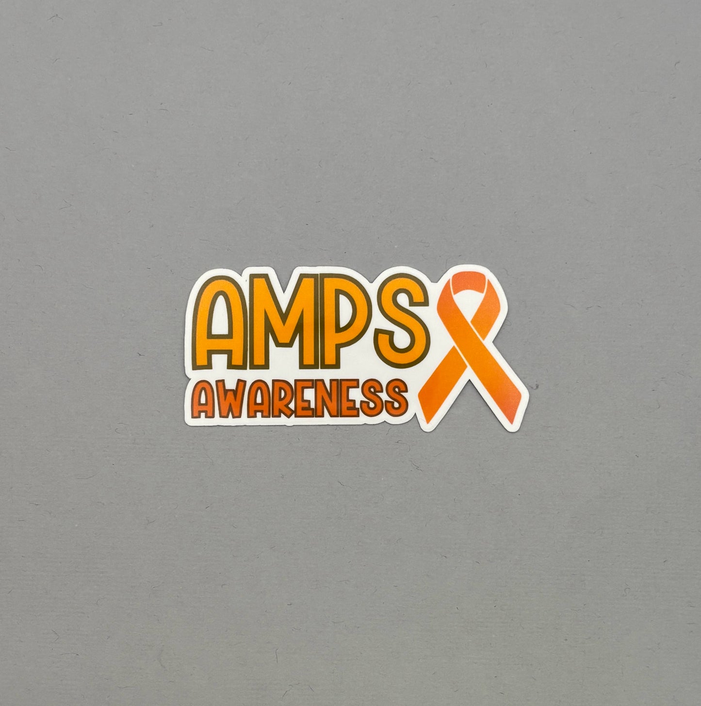 AMPS Awareness with Ribbon Sticker