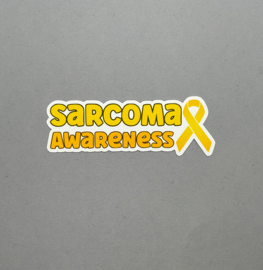 Sarcoma Awareness with Ribbon Sticker