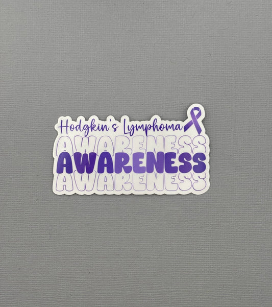 Hodgkin's Lymphoma Awareness Sticker