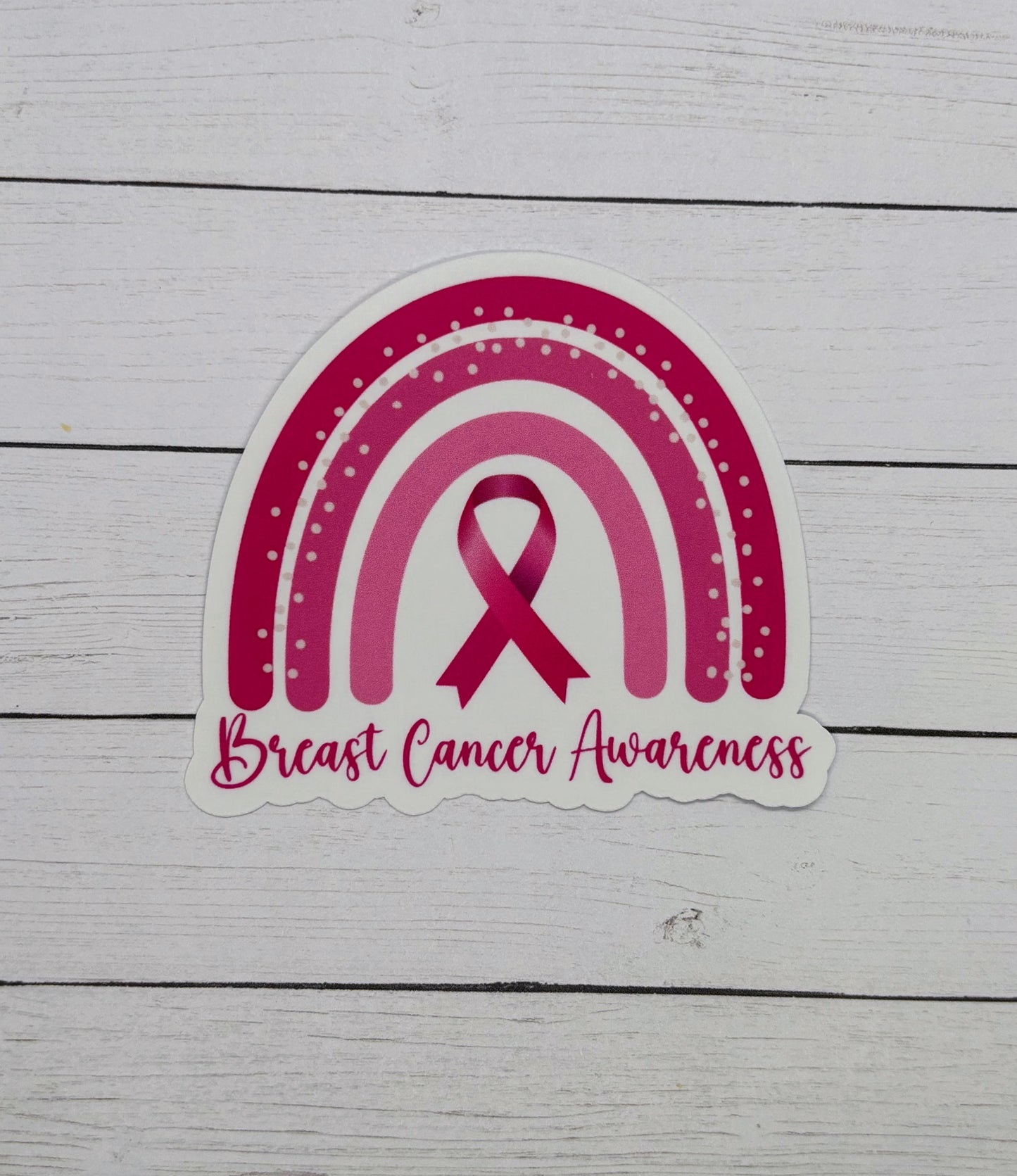 Breast Cancer Awareness Rainbow Sticker