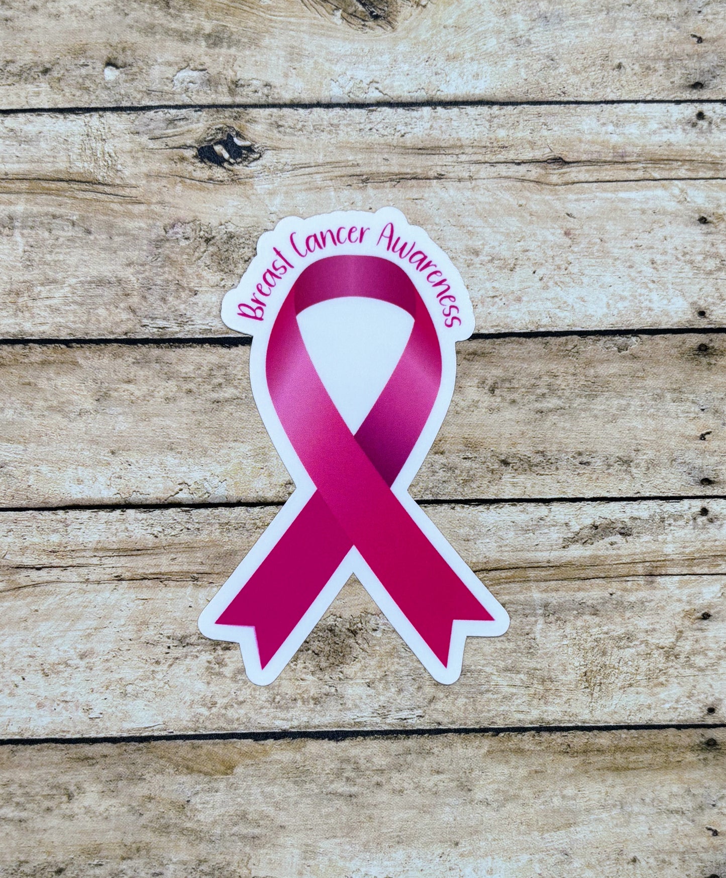 Breast Cancer Awareness Ribbon Sticker