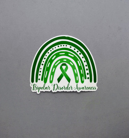 Bipolar Disorder Awareness Rainbow Sticker