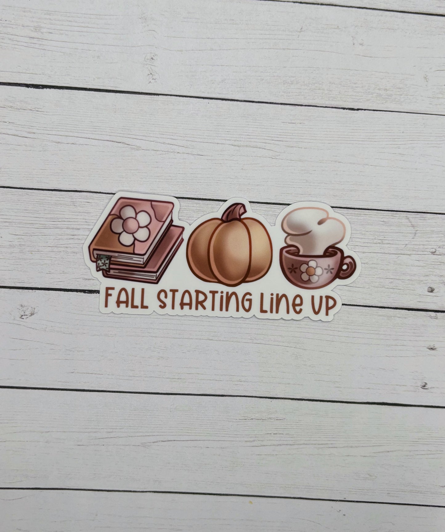 Fall Starting Line Up Sticker