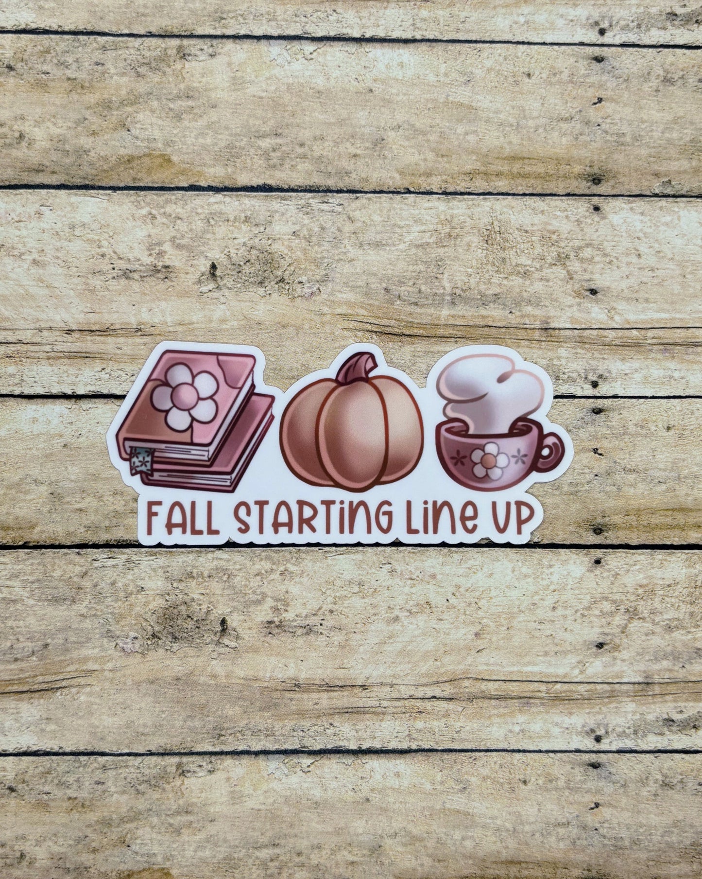 Fall Starting Line Up Sticker