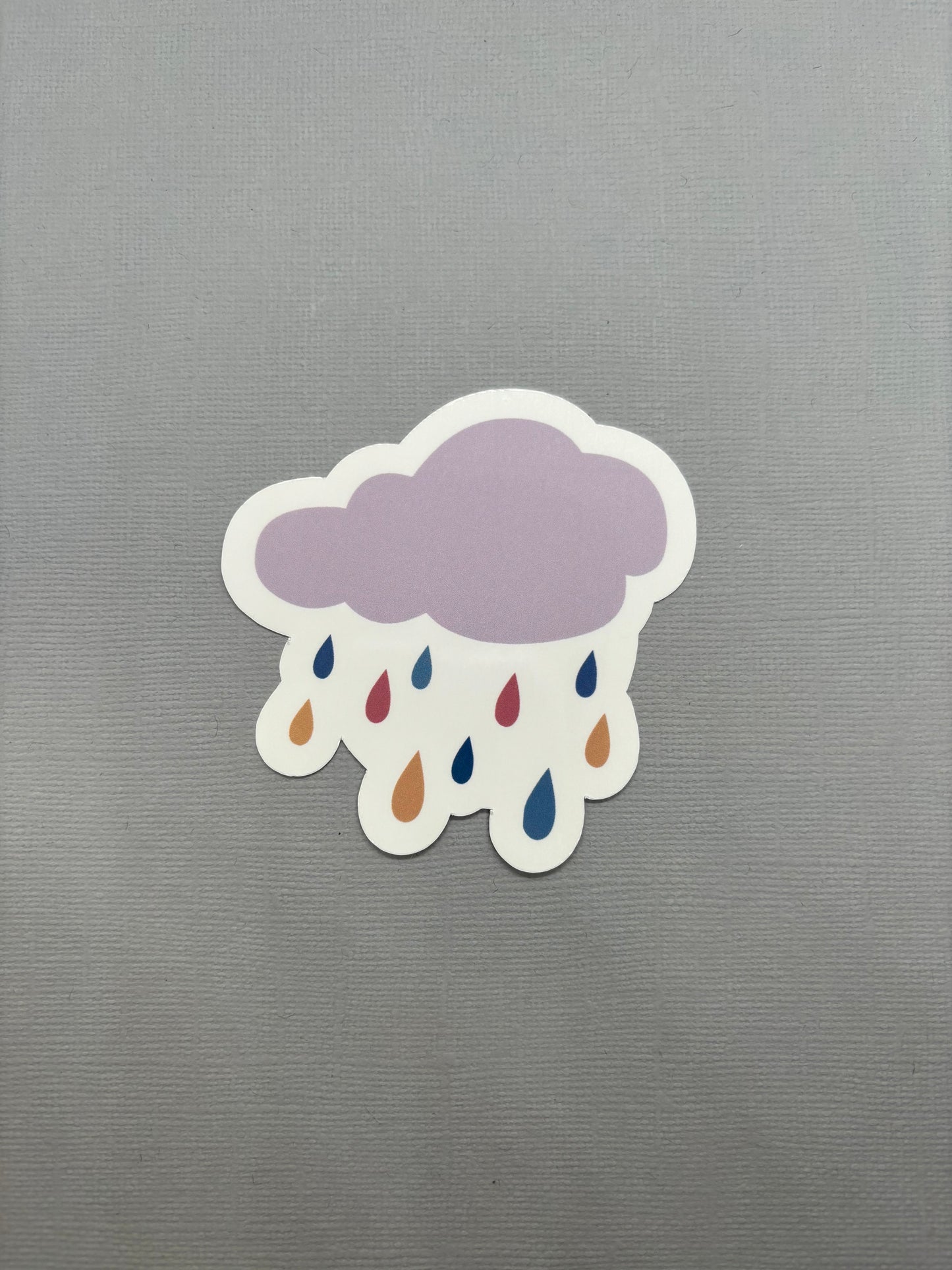 Boho Rainbow Sun & Rain Cloud Stickers