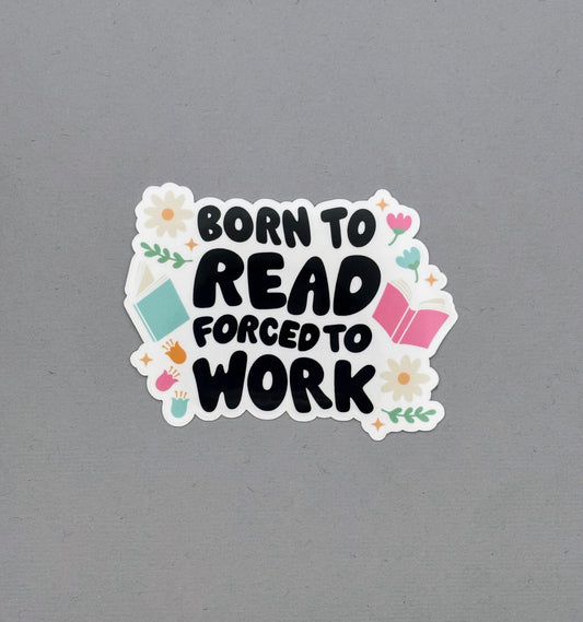 Funny Reading Sticker