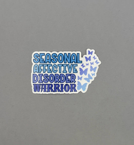 Seasonal Affective Disorder Warrior Butterflies Sticker