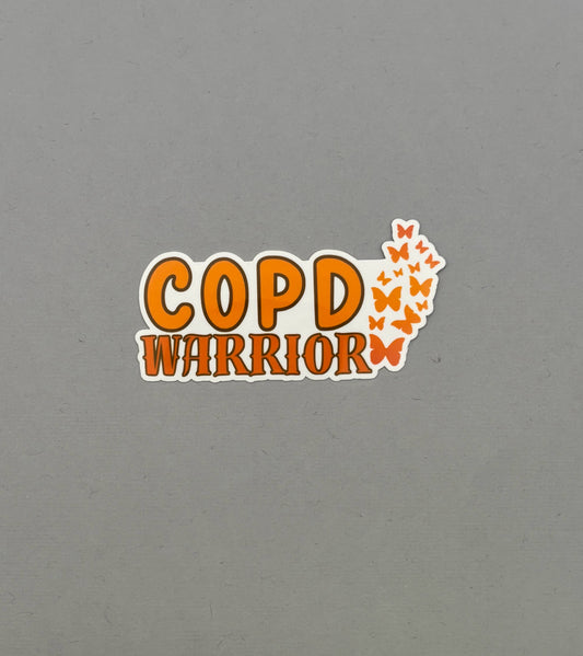 COPD Warrior Butterflies Sticker
