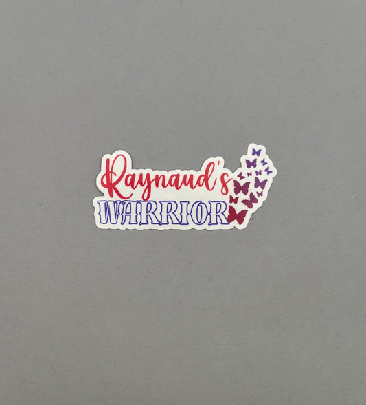 Raynaud's Warrior Butterflies Sticker