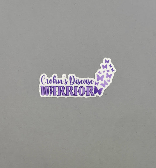 Crohn's Disease Warrior Butterflies Sticker