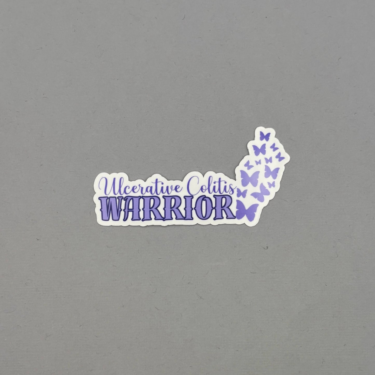 Ulcerative Colitis Warrior Butterflies Sticker