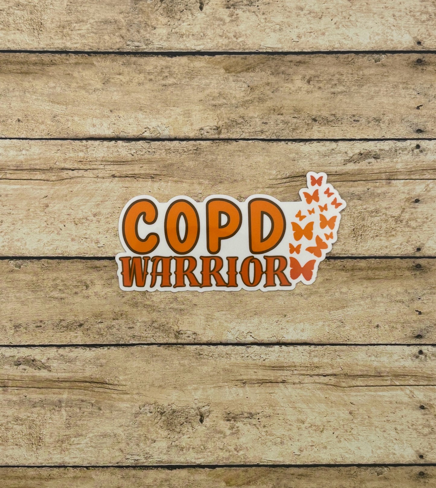 COPD Warrior Butterflies Sticker
