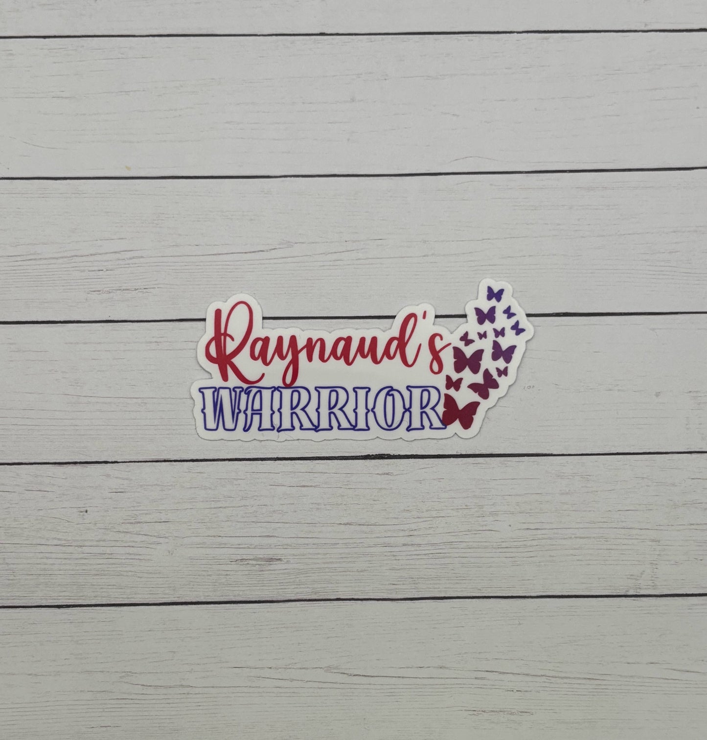 Raynaud's Warrior Butterflies Sticker