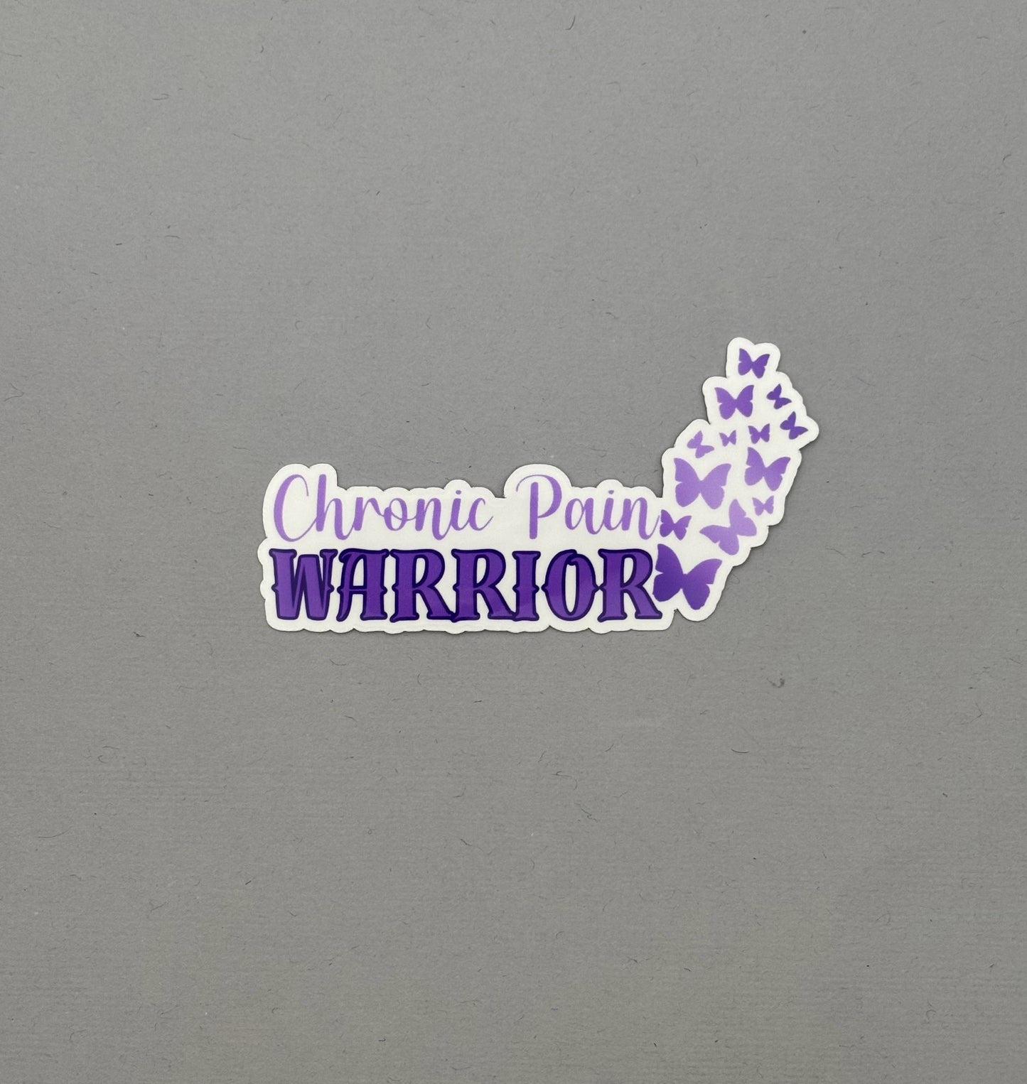 Chronic Pain Warrior Butterflies Sticker
