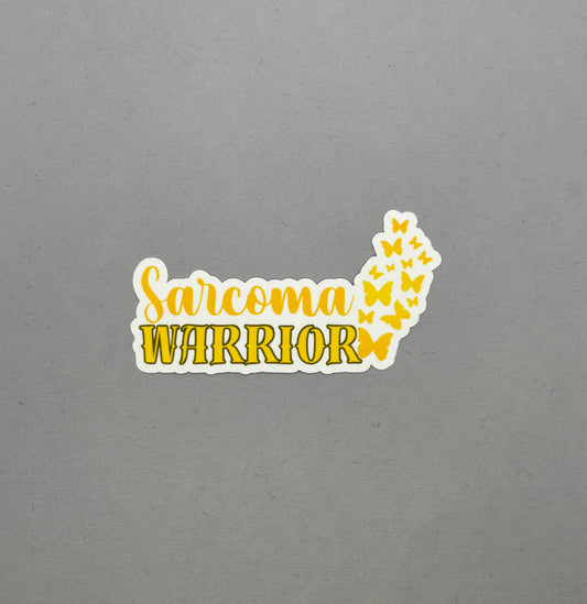 Sarcoma Warrior Butterflies Sticker