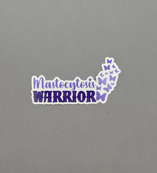 Mastocytosis Warrior Butterflies Sticker