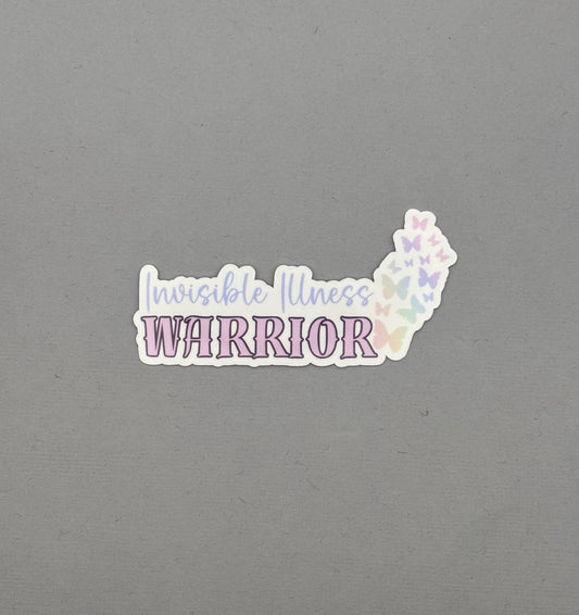 Invisible Illness Warrior Butterflies Sticker