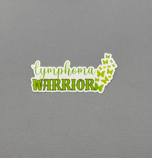 Lymphoma Warrior Butterflies Sticker