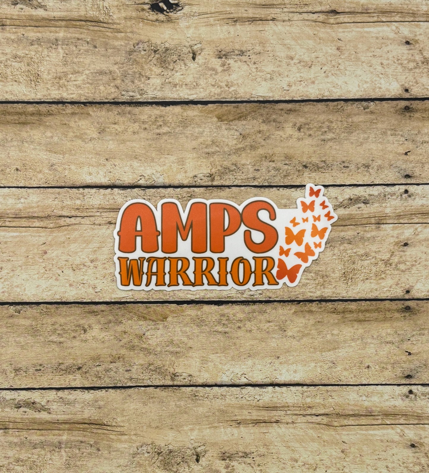 AMPS Warrior Butterflies Sticker