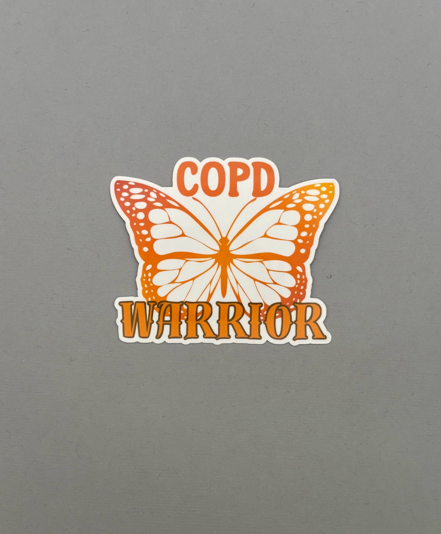 COPD Warrior Butterfly Sticker