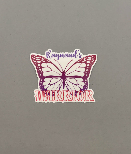 Raynaud's Warrior Butterfly Sticker