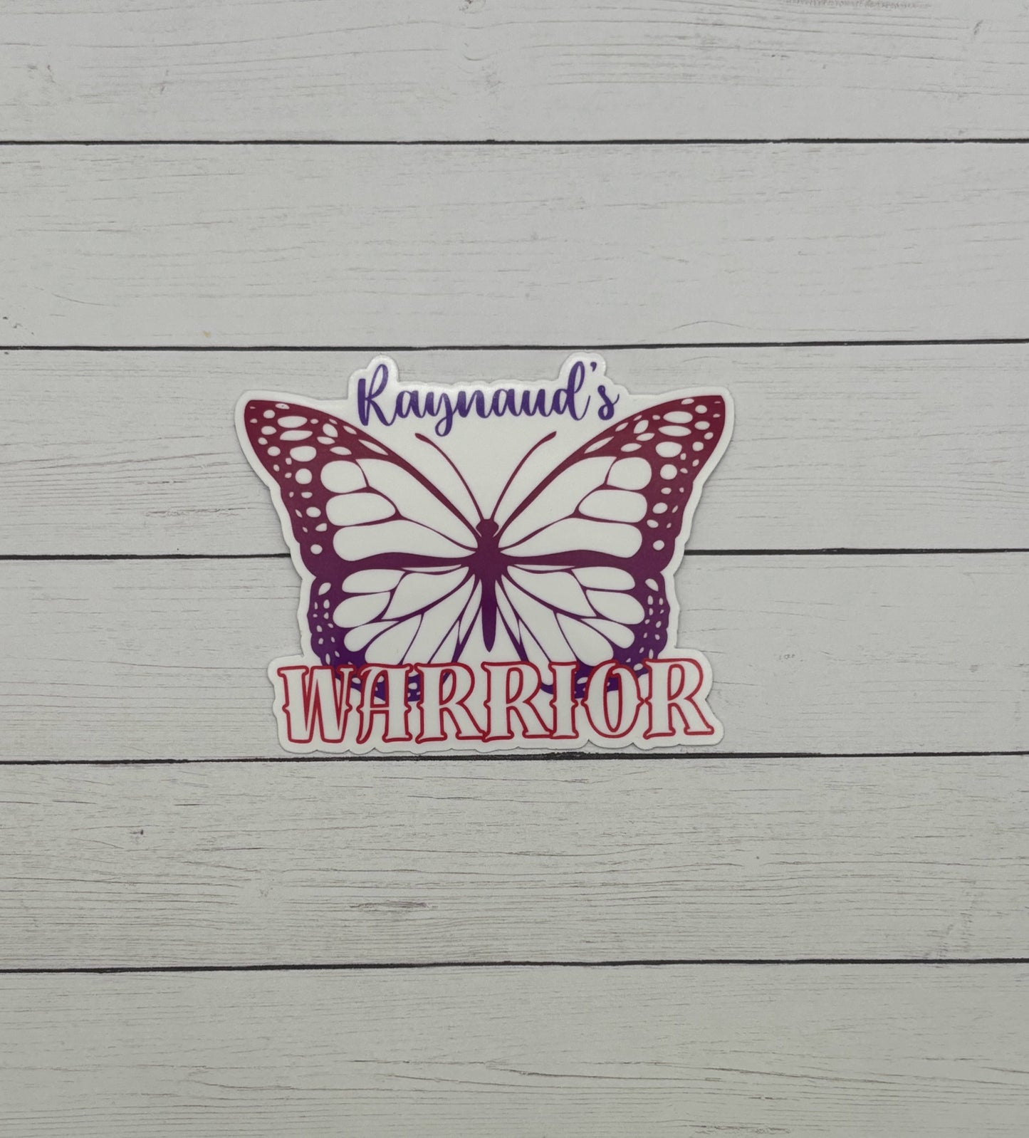 Raynaud's Warrior Butterfly Sticker