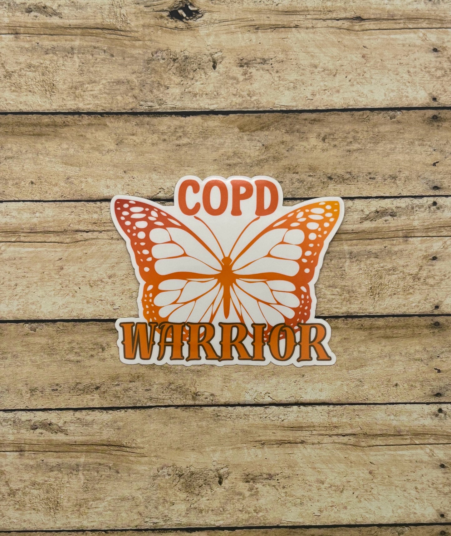 COPD Warrior Butterfly Sticker
