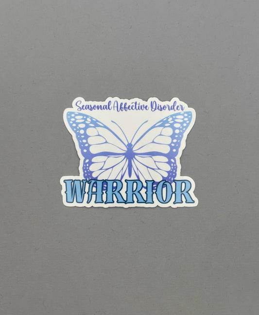 Seasonal Affective Disorder Warrior Butterfly Sticker