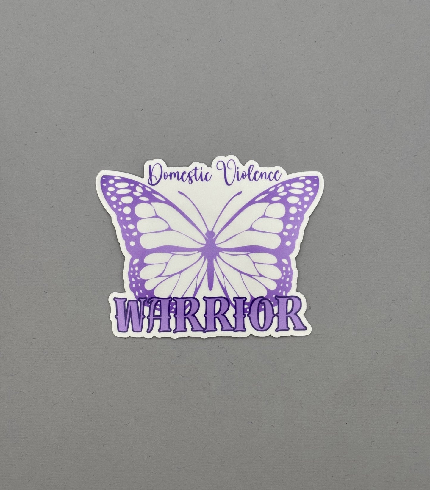 Domestic Violence Warrior Butterfly Sticker