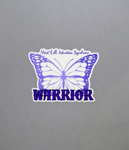 Mast Cell Activation Syndrome Warrior Butterfly Sticker