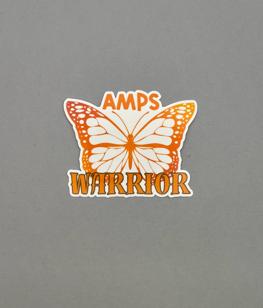 AMPS Warrior Butterfly Sticker