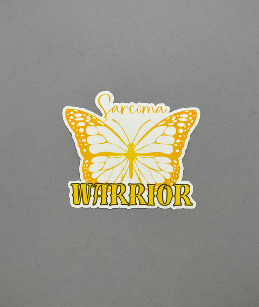 Sarcoma Warrior Butterfly Sticker