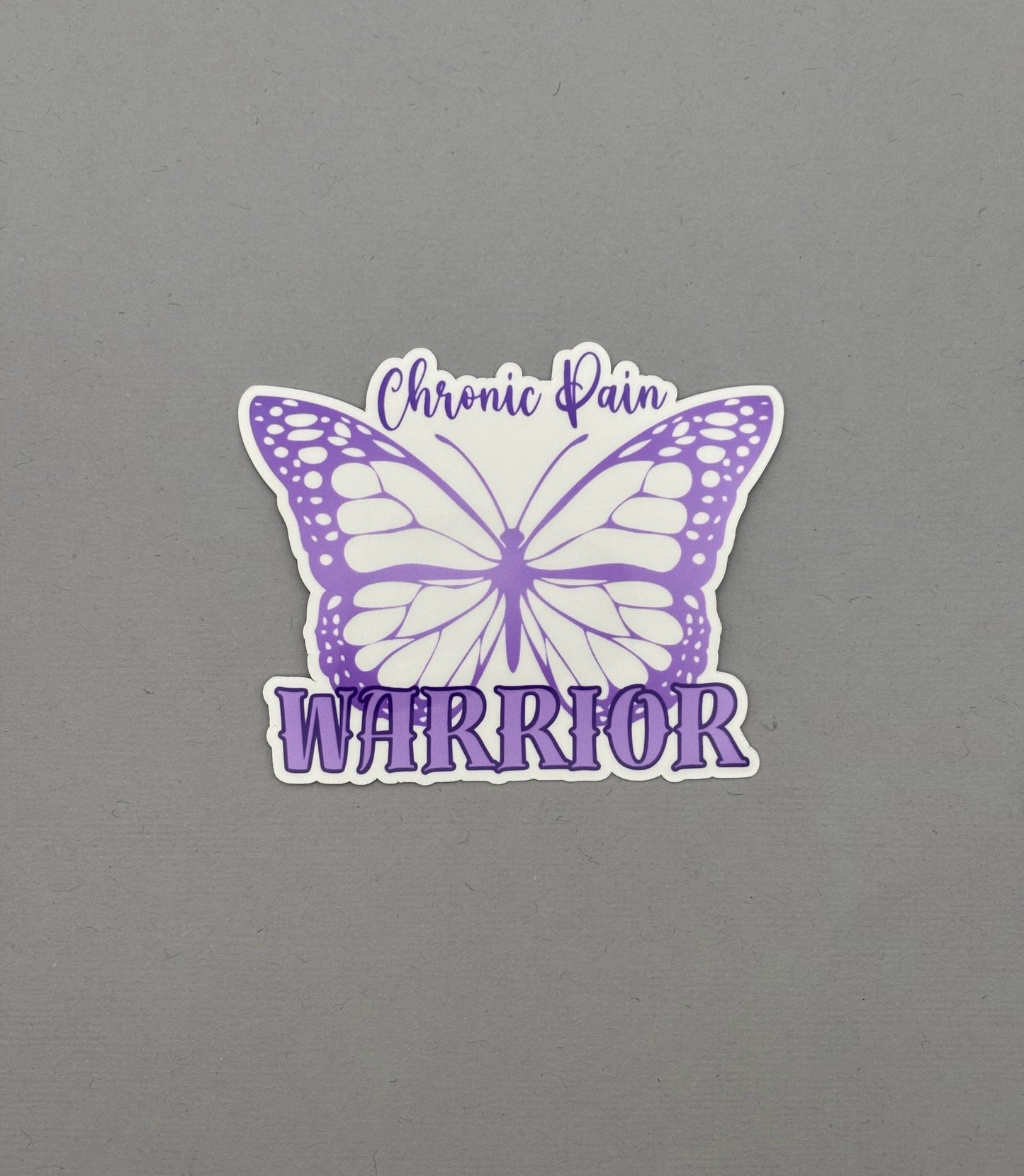 Chronic Pain Warrior Butterfly Sticker