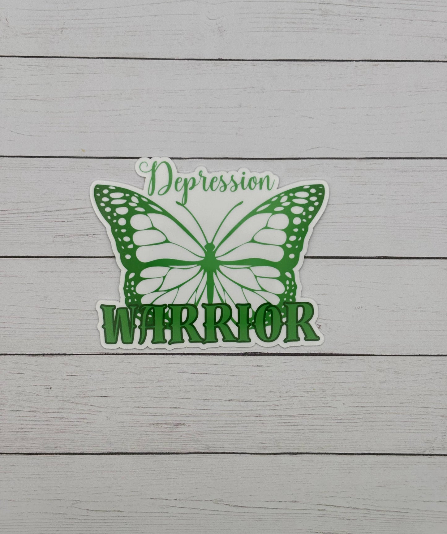 Depression Warrior Butterfly Sticker