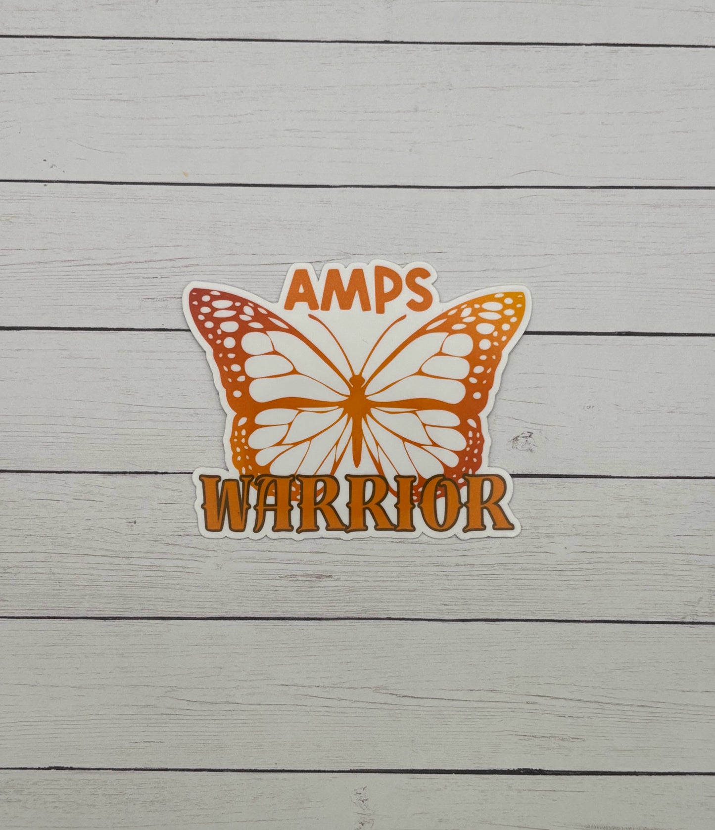AMPS Warrior Butterfly Sticker