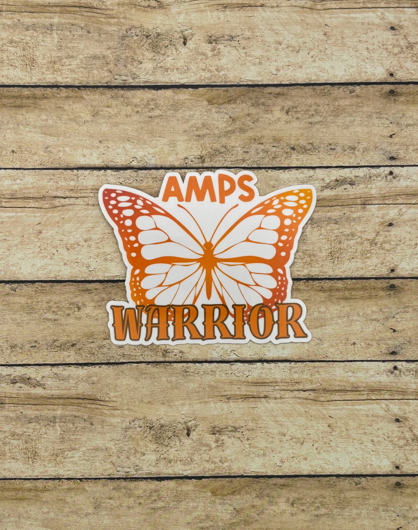AMPS Warrior Butterfly Sticker