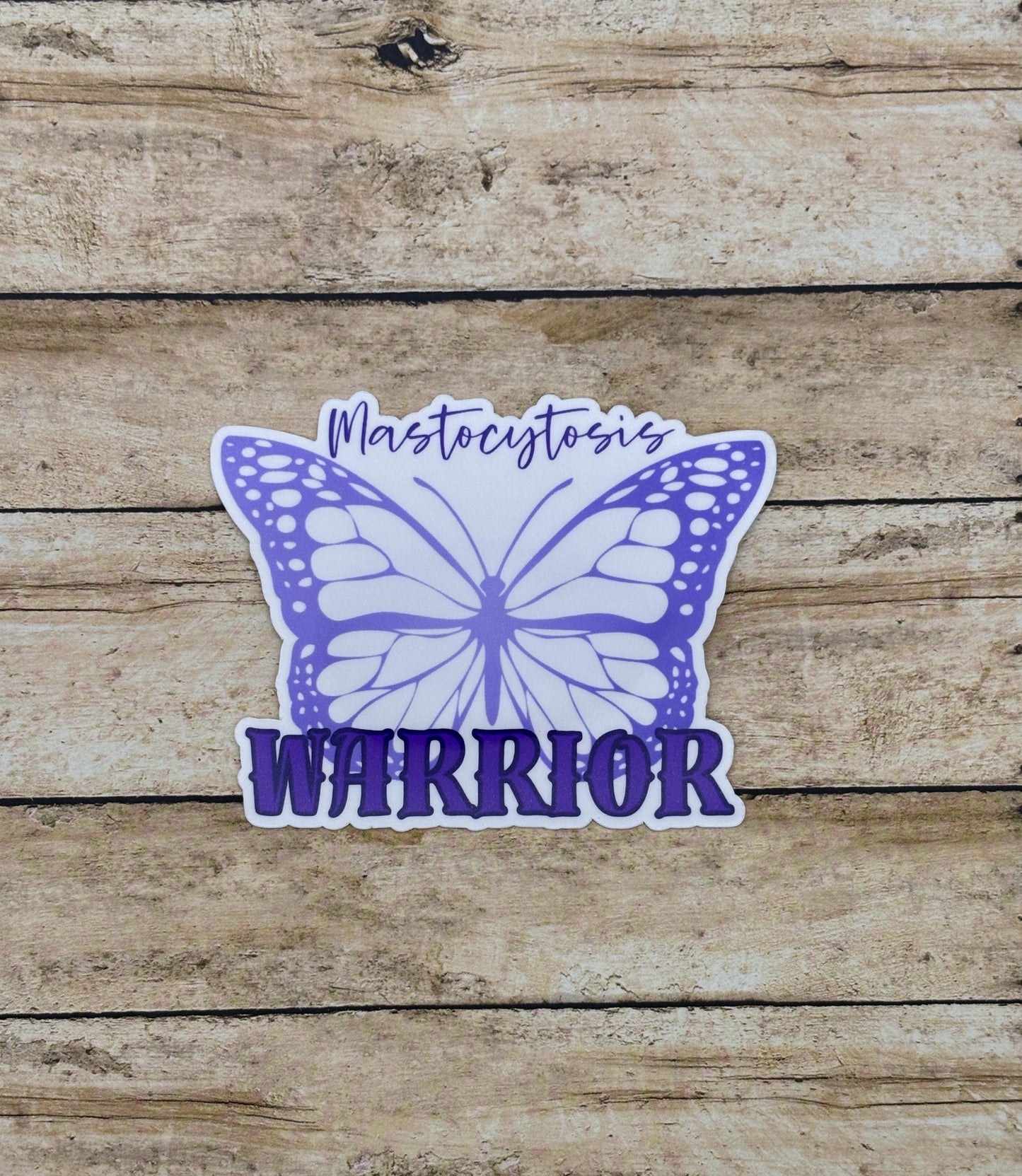 Mastocytosis Warrior Butterfly Sticker