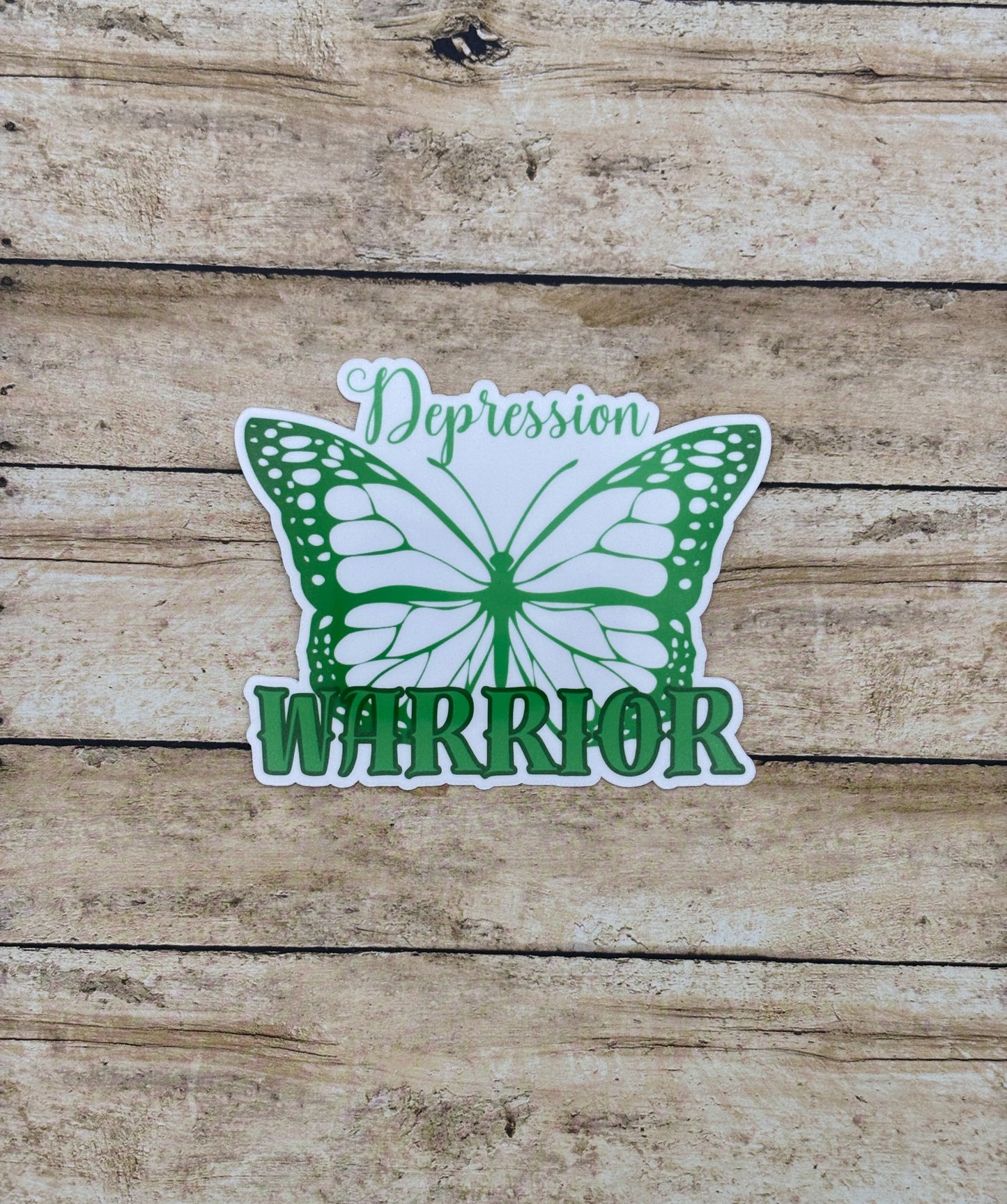 Depression Warrior Butterfly Sticker