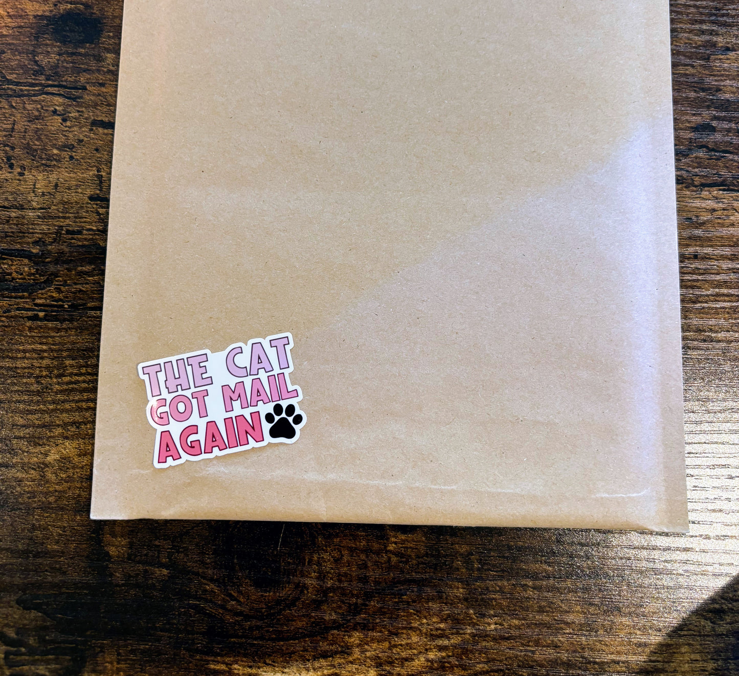 The Cat Got Mail Again - Packaging Stickers - 10 stickers