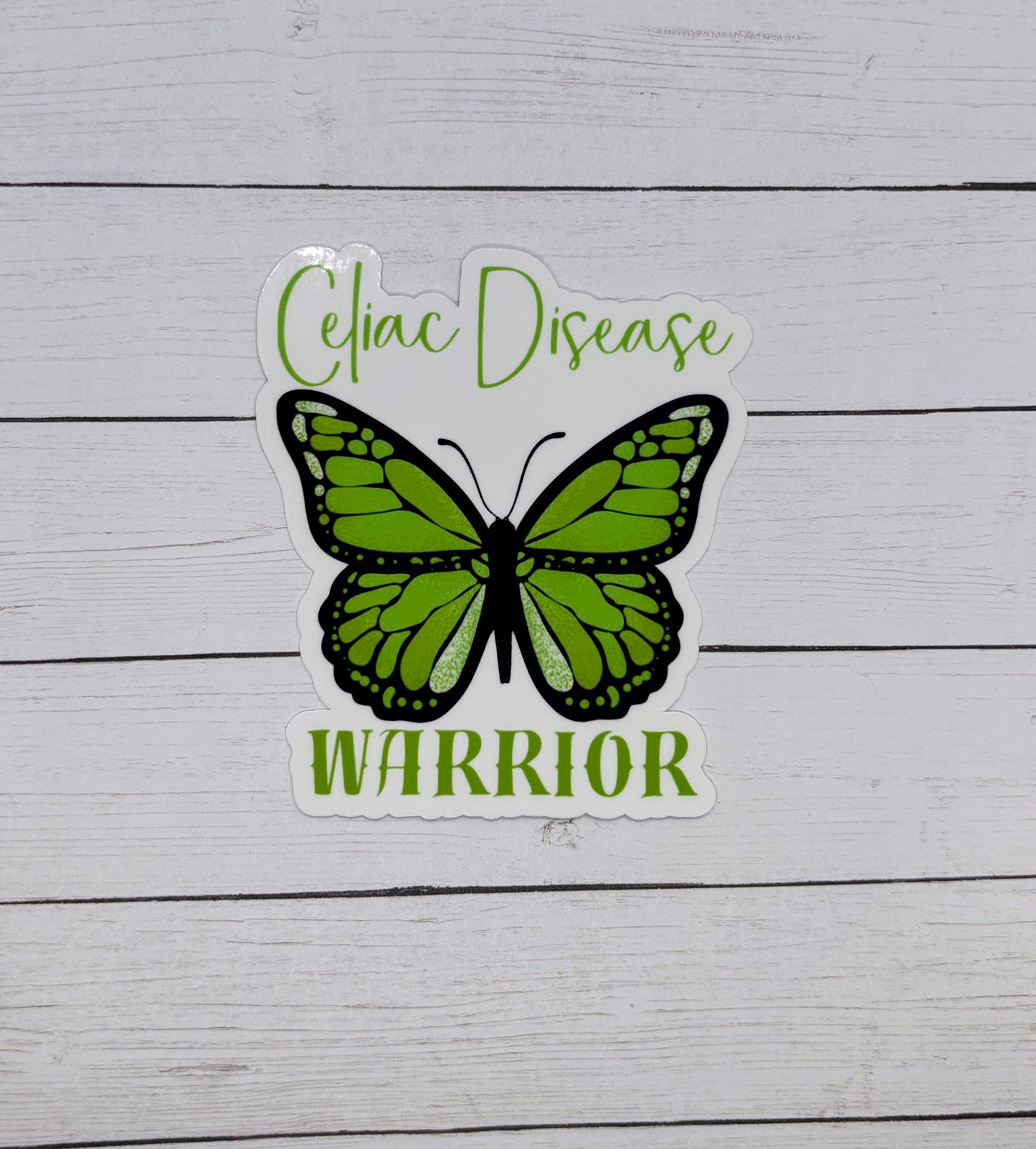 Celiac Disease Warrior Butterfly Sticker