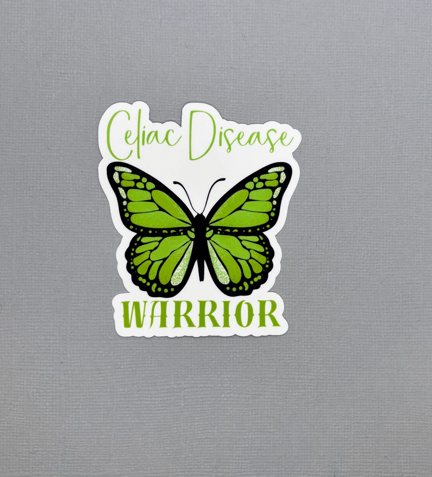 Celiac Disease Warrior Butterfly Sticker