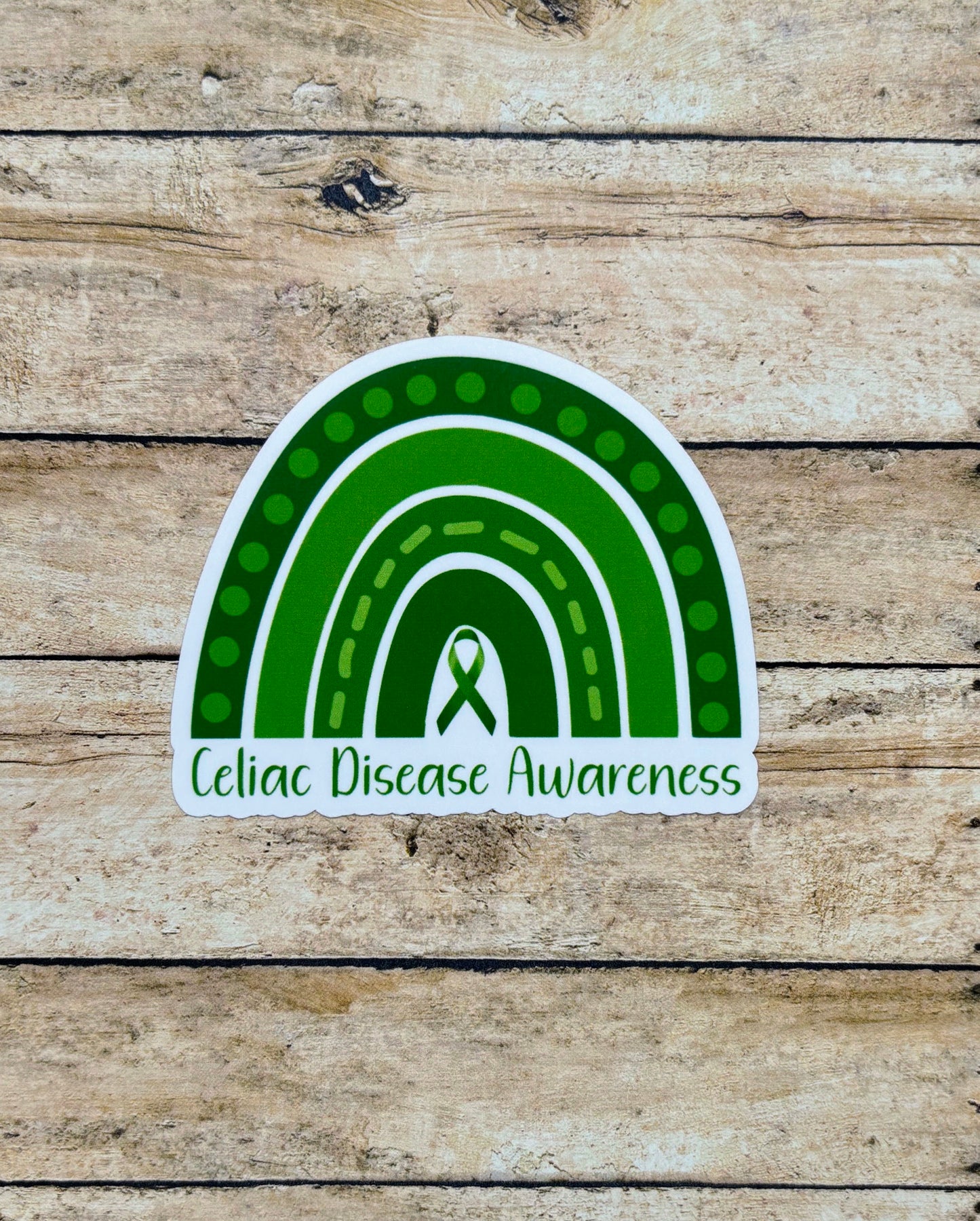 Celiac Disease Awareness Rainbow Sticker