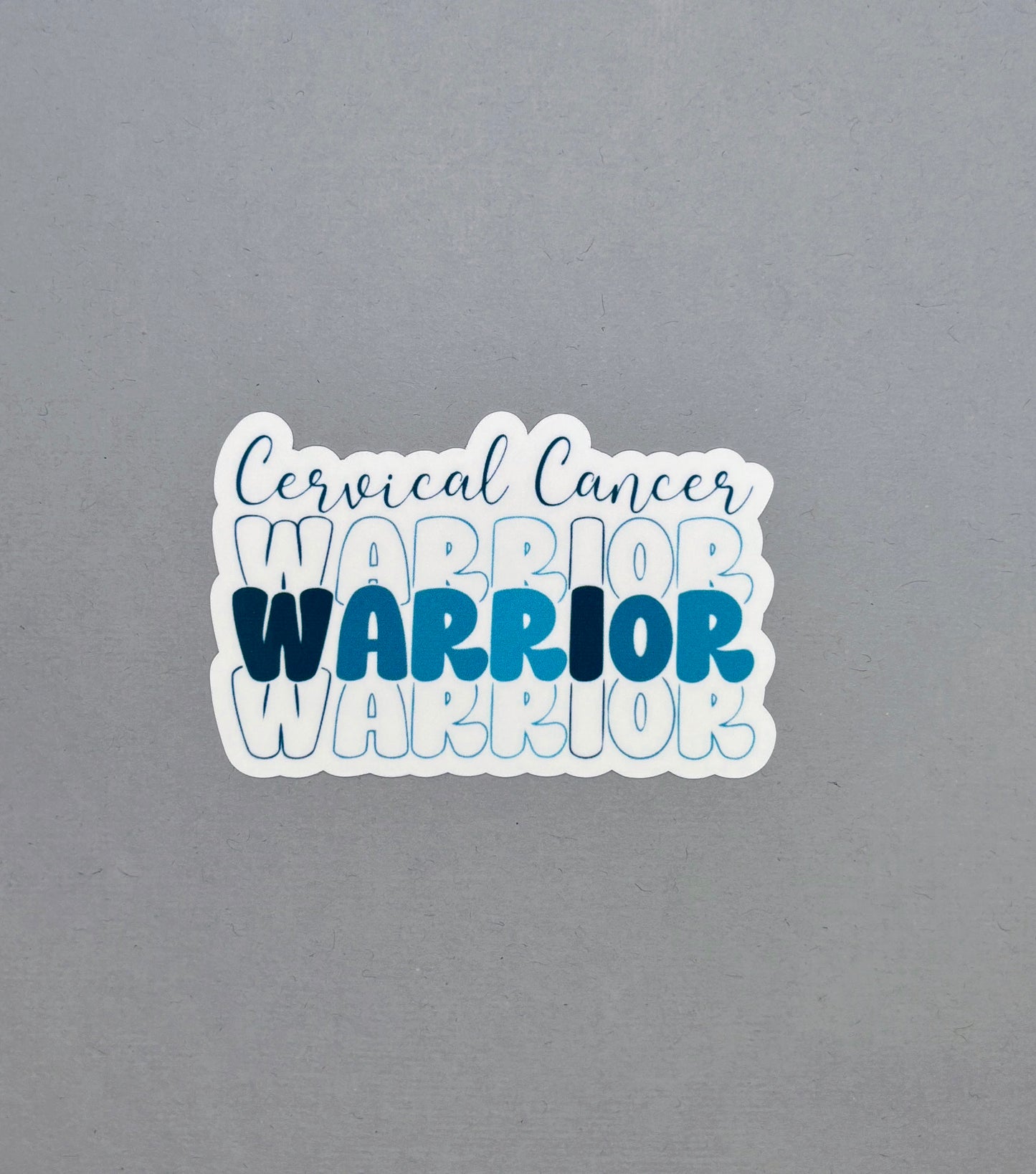 Cervical Cancer Warrior Sticker