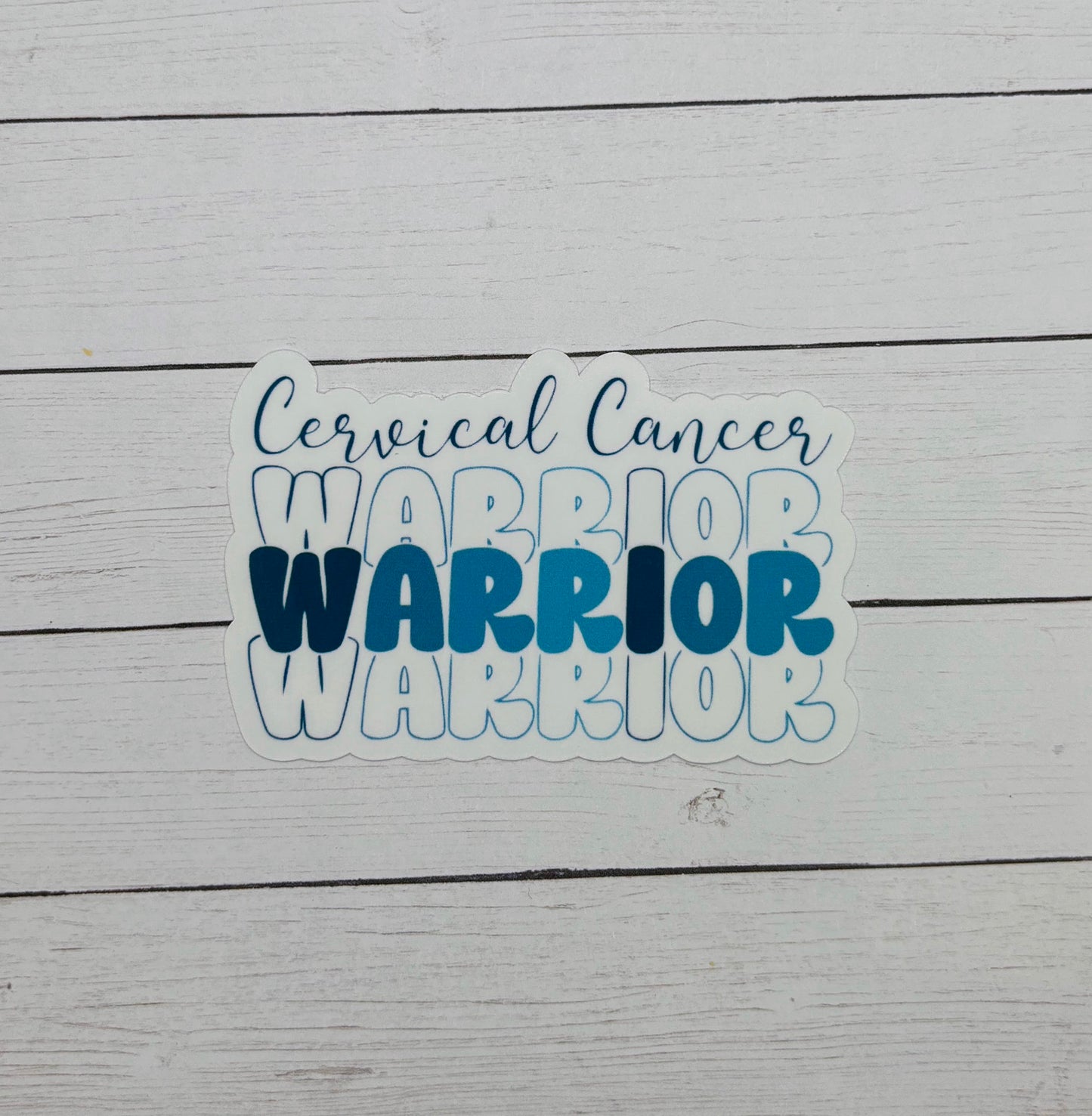 Cervical Cancer Warrior Sticker