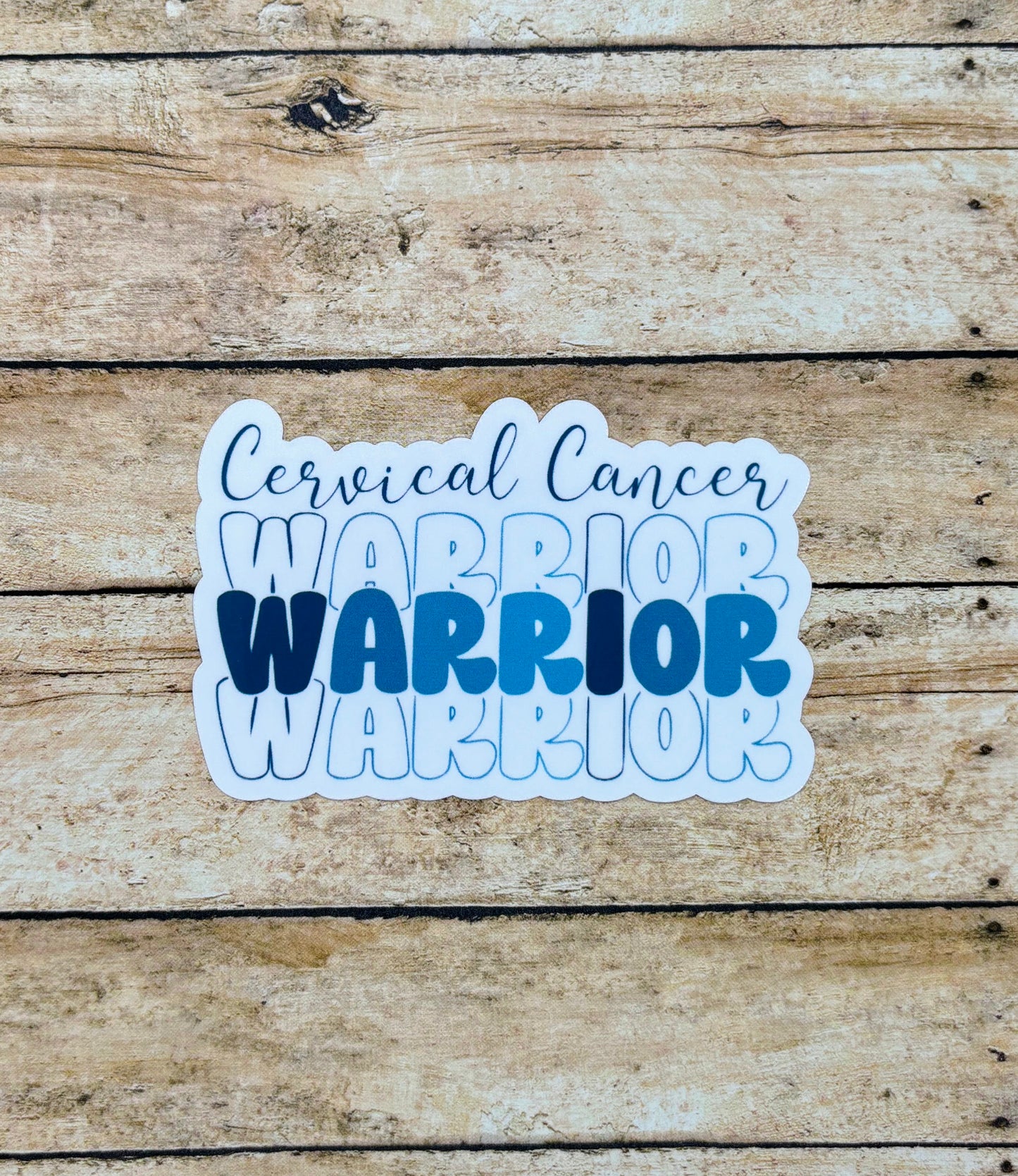 Cervical Cancer Warrior Sticker