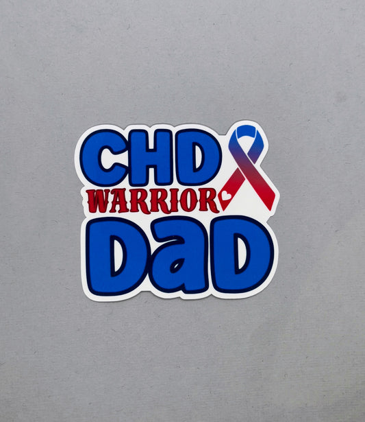 CHD Warrior Dad Sticker