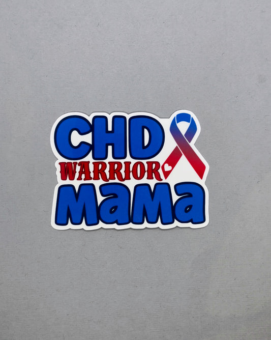 CHD Warrior Mama Sticker