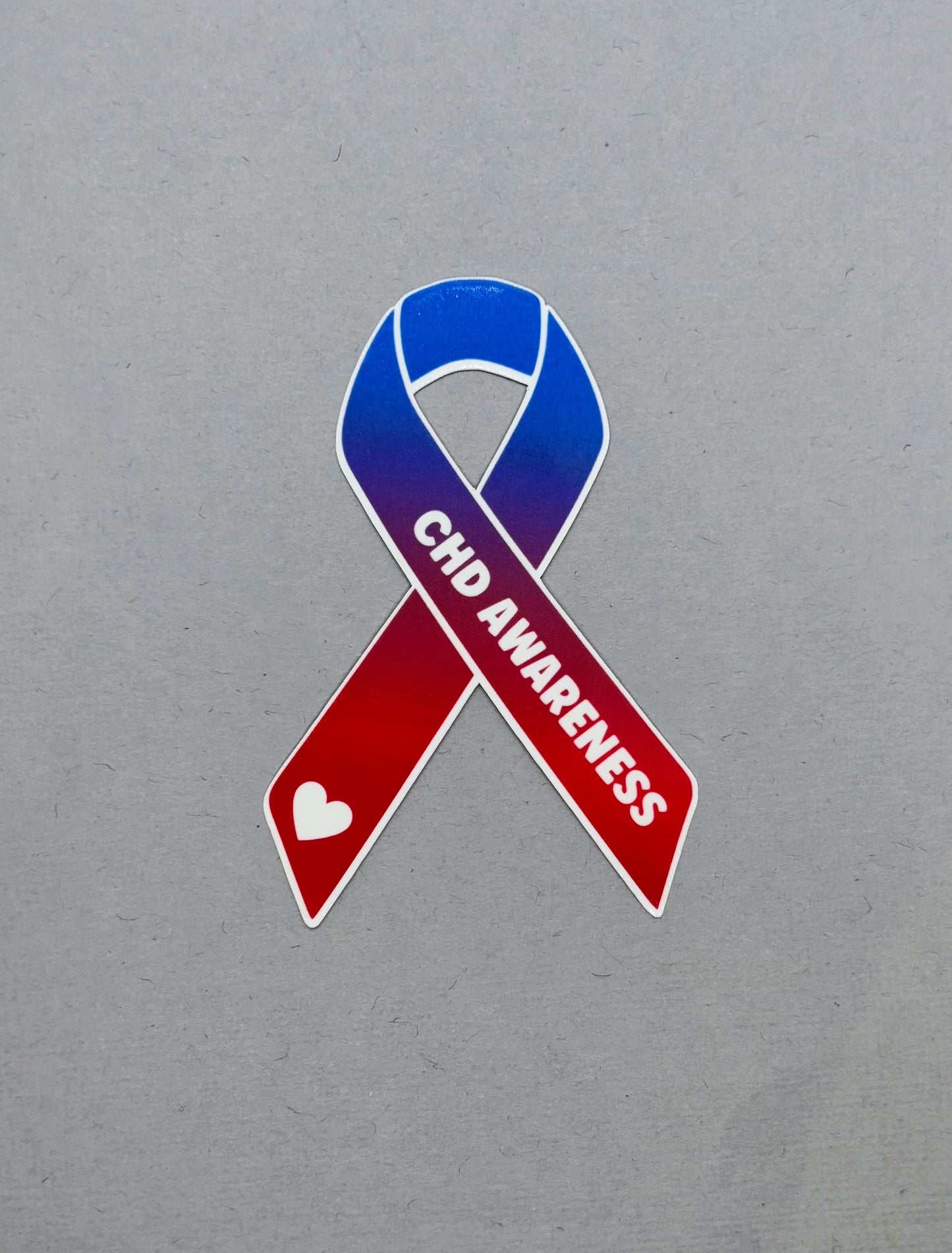 CHD Awareness Ribbon Sticker