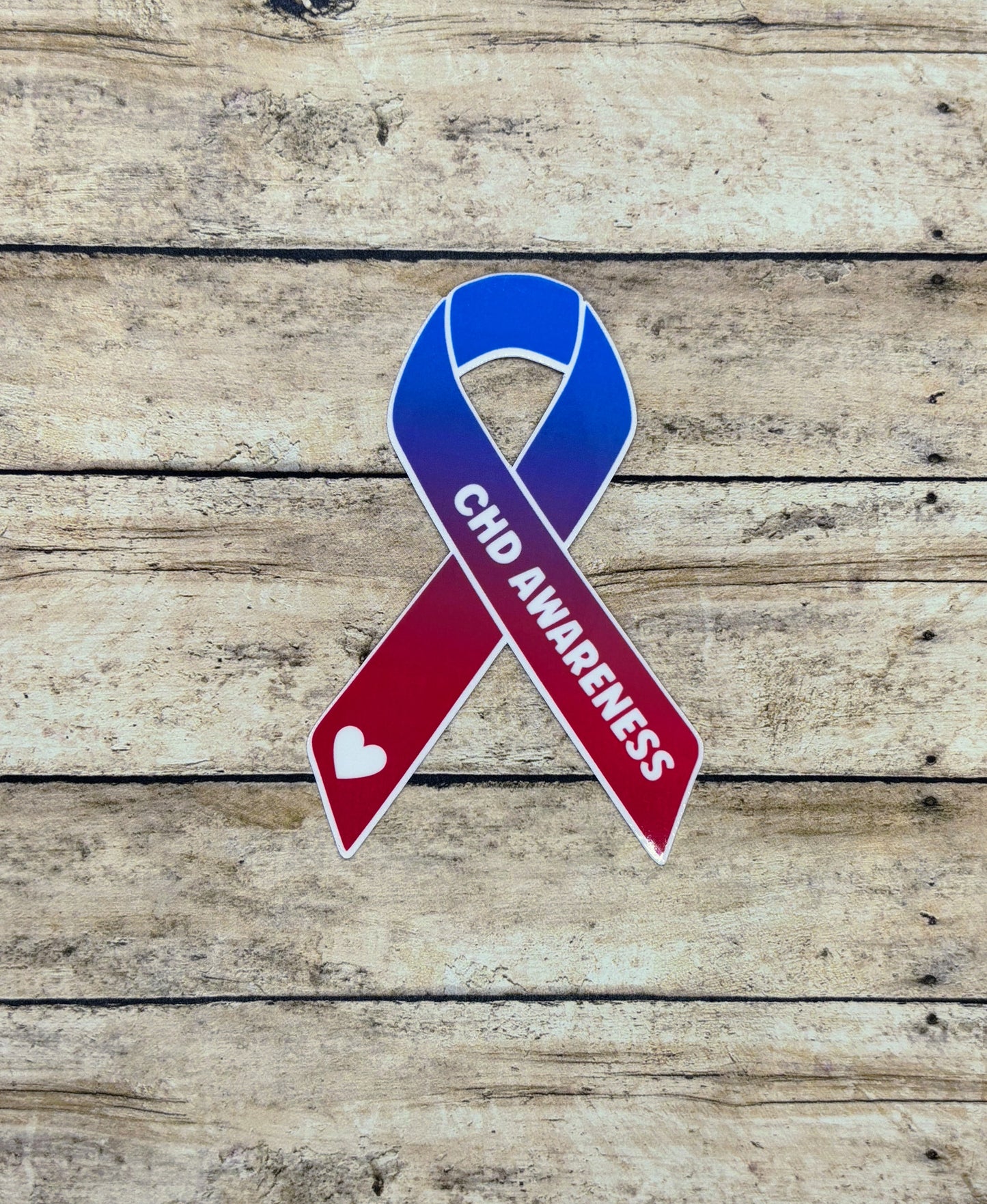 CHD Awareness Ribbon Sticker